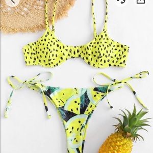 Cute watermelon print bikini